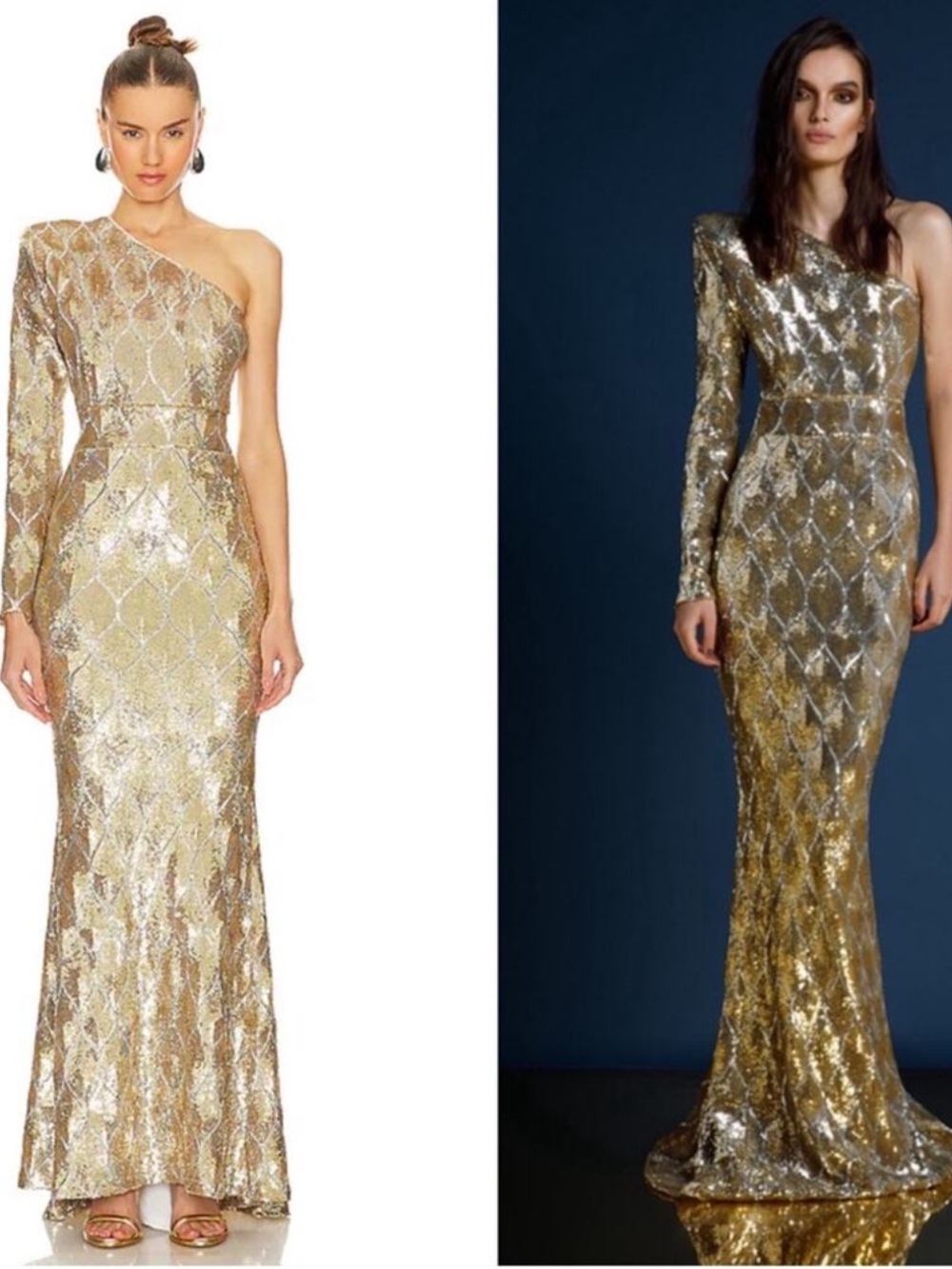 Zhivago Mean Streets Gown Gold Sequins
